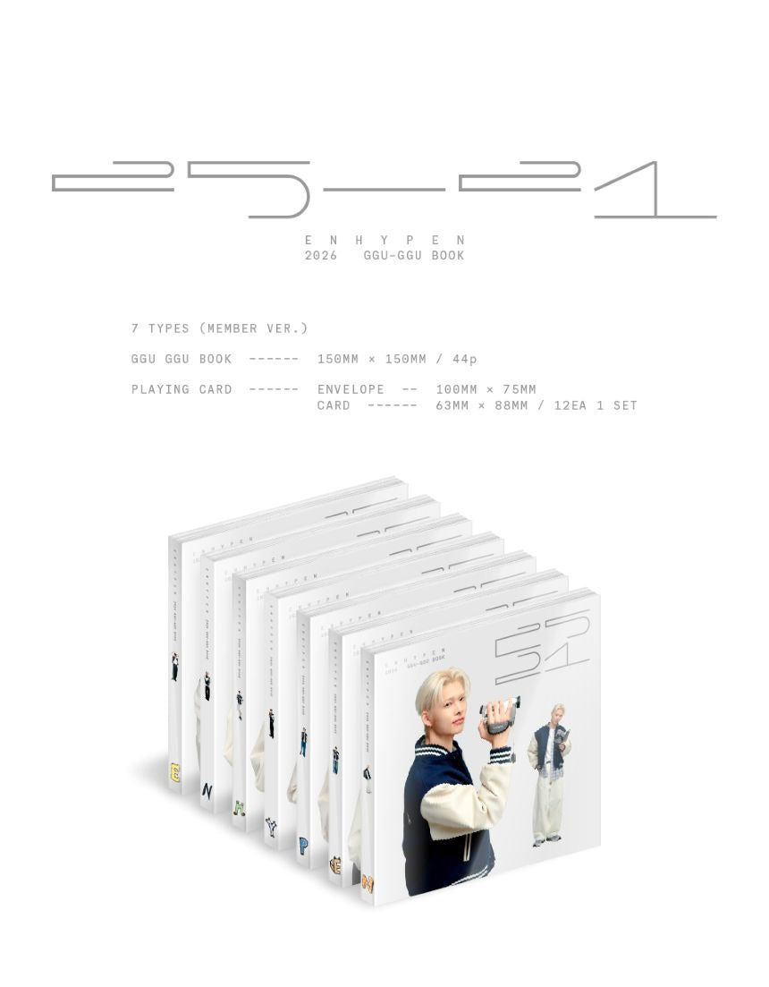 [PRE-ORDER] ENHYPEN - 2026 GGU GGU BOOK 'Twentyfive - Twentyone'