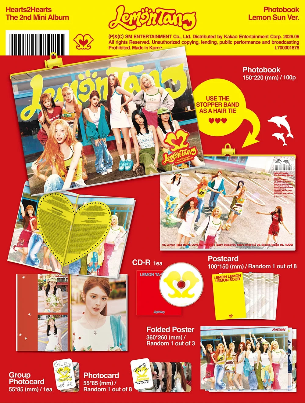 Hearts2Hearts - 2nd Mini Album 'Lemon Tang' (Photobook ver.)
