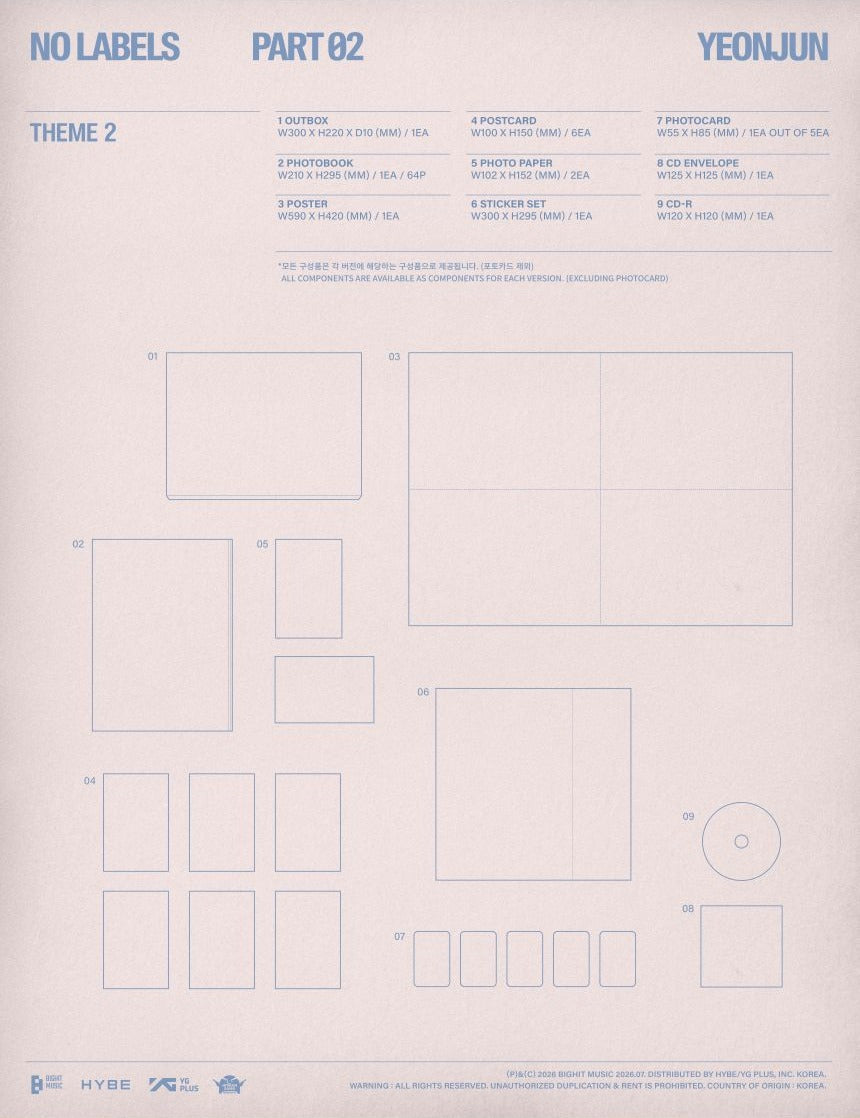 [PRE-ORDER] TXT - YEONJUN - 'NO LABELS: PART 02' (Photobook ver.) + MAKESTAR Photocard POB