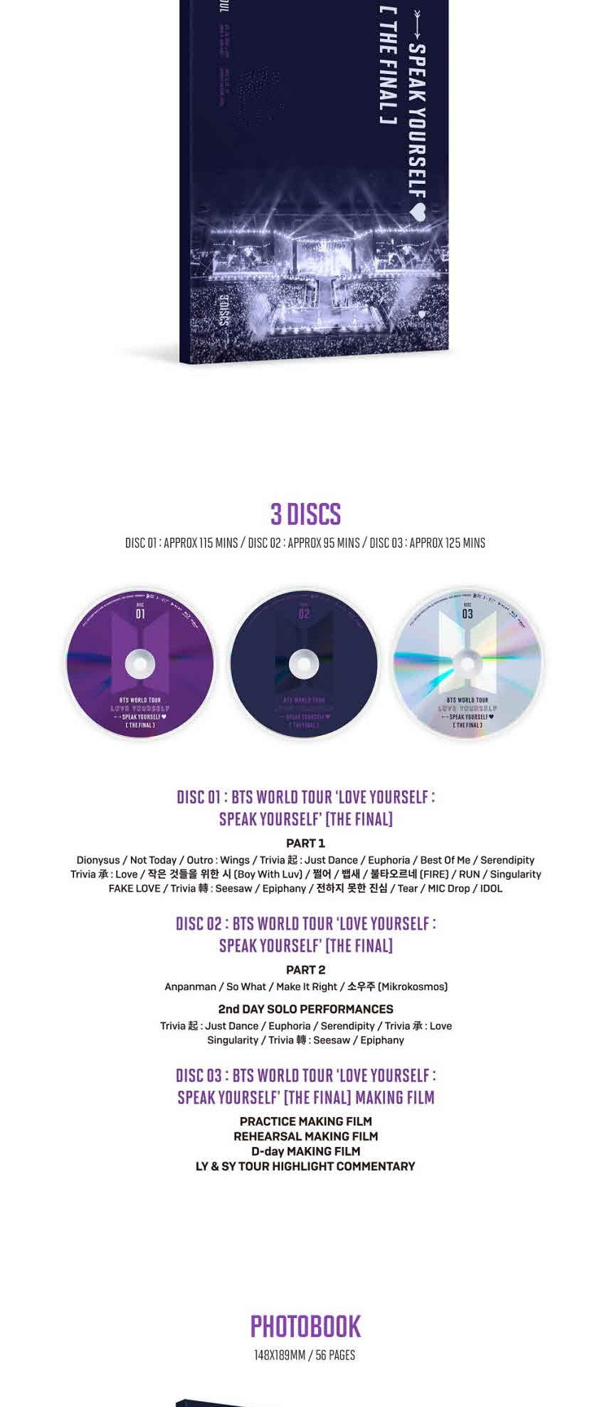 BTS - WORLD TOUR LOVE YOURSELF: SPEAK YOURSELF [THE FINAL] (Blu-ray)