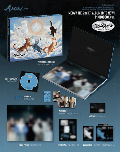 [PRE-ORDER] MEOVV - 2nd EP Album 'BITE NOW' (Photobook ver.) + Ktown4U Photocard POB