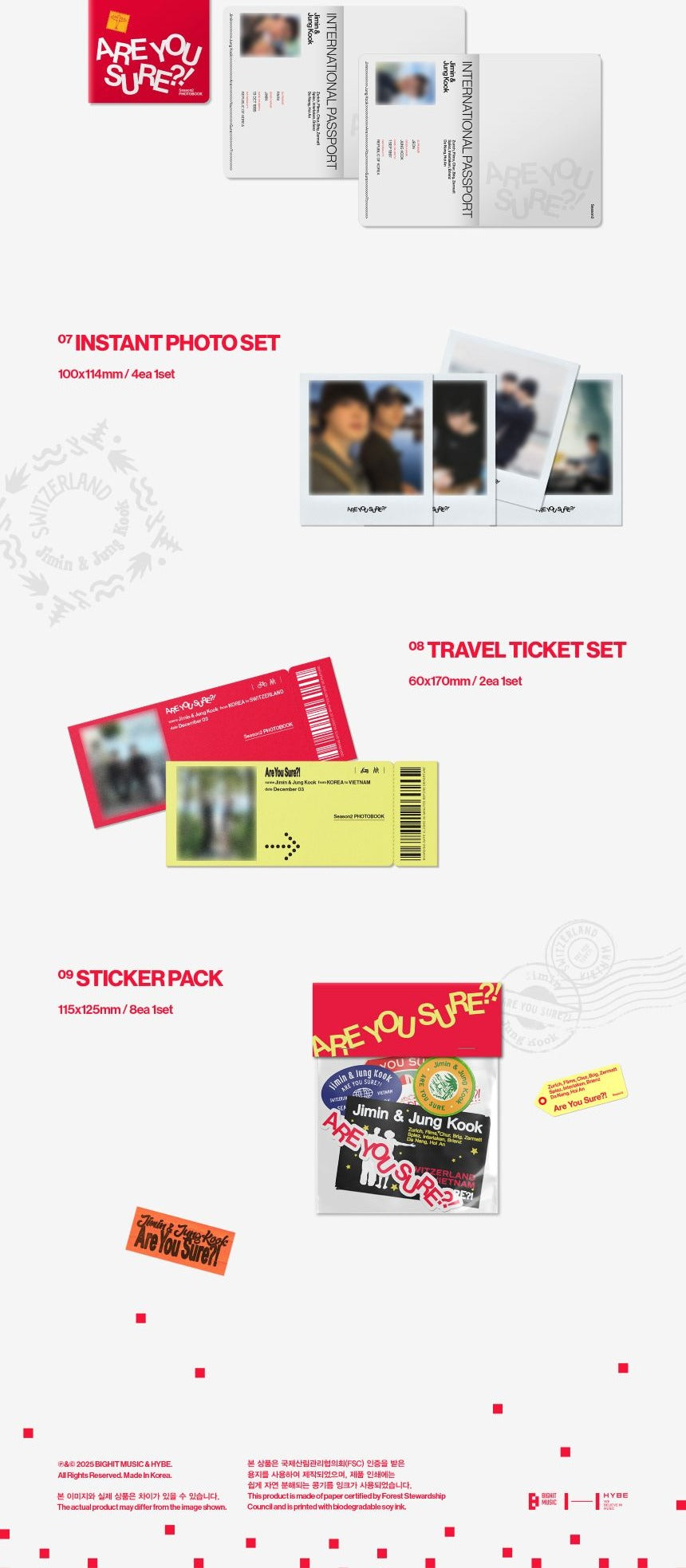 [PRE-ORDER] BTS - Jimin x Jungkook - 'Are You Sure?!' SEASON 2 Photobook