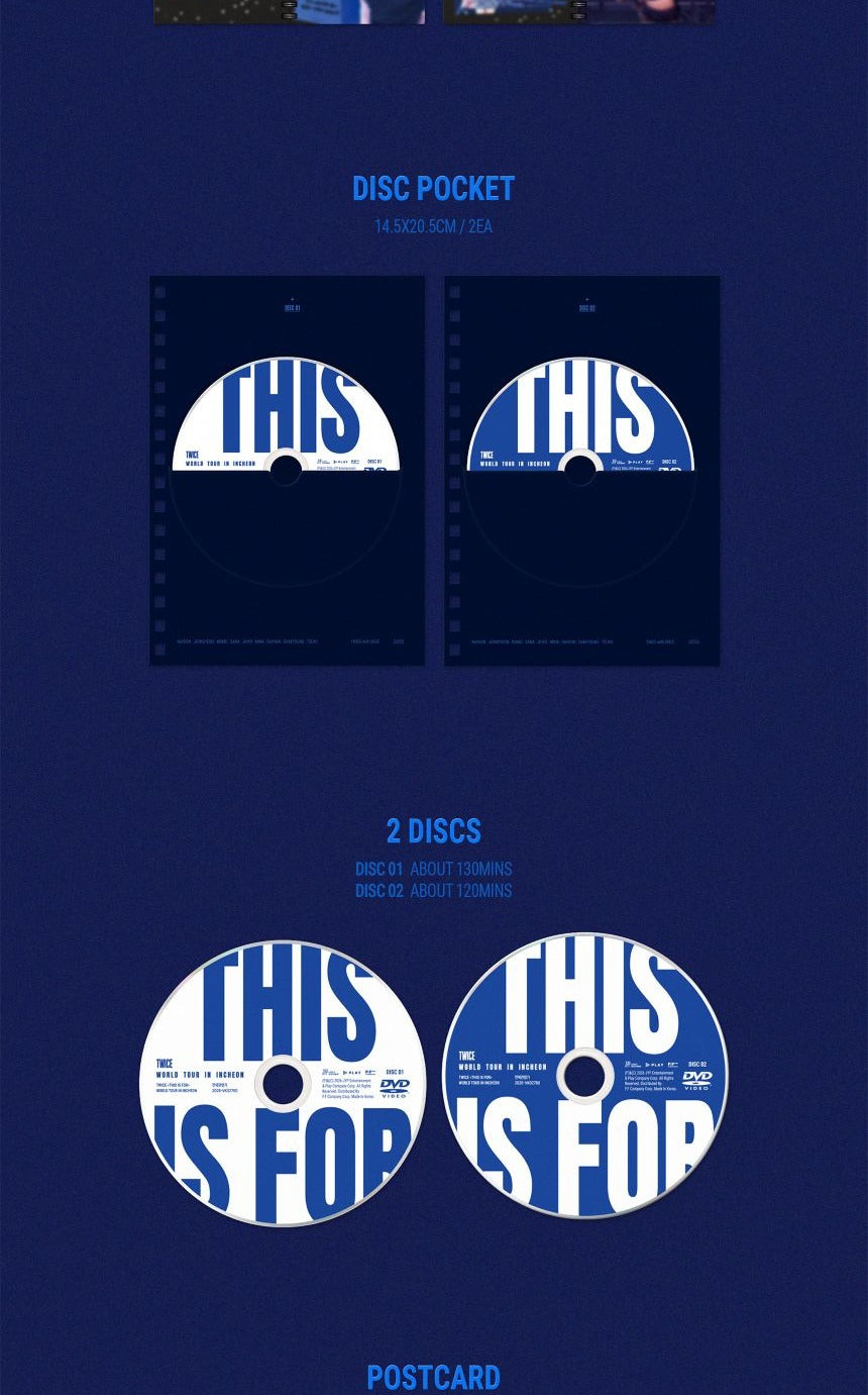 TWICE - 'THIS IS FOR' WORLD TOUR IN INCHEON DVD + Ticket POB