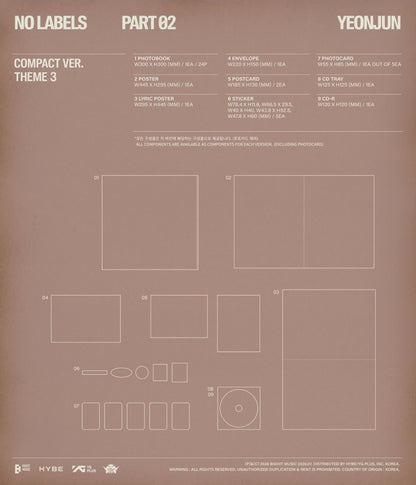 [PRE-ORDER] TXT - YEONJUN - 'NO LABELS: PART 02' (Compact ver.) (SIGNED)