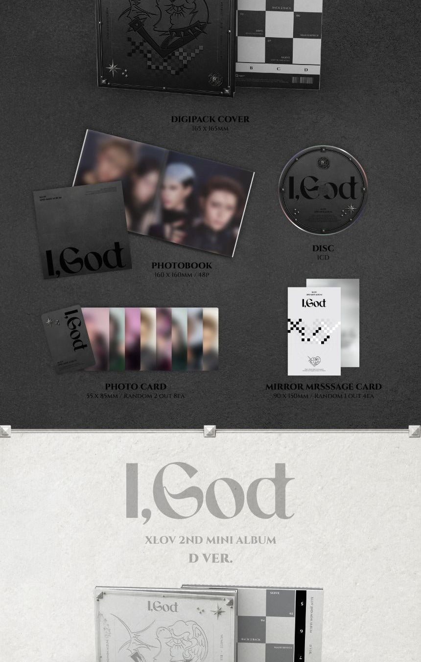 XLOV - 2nd Mini Album 'I, God' (Standard ver.)