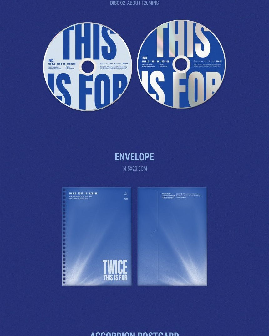 TWICE - 'THIS IS FOR' WORLD TOUR IN INCHEON Blu-Ray + Ticket POB