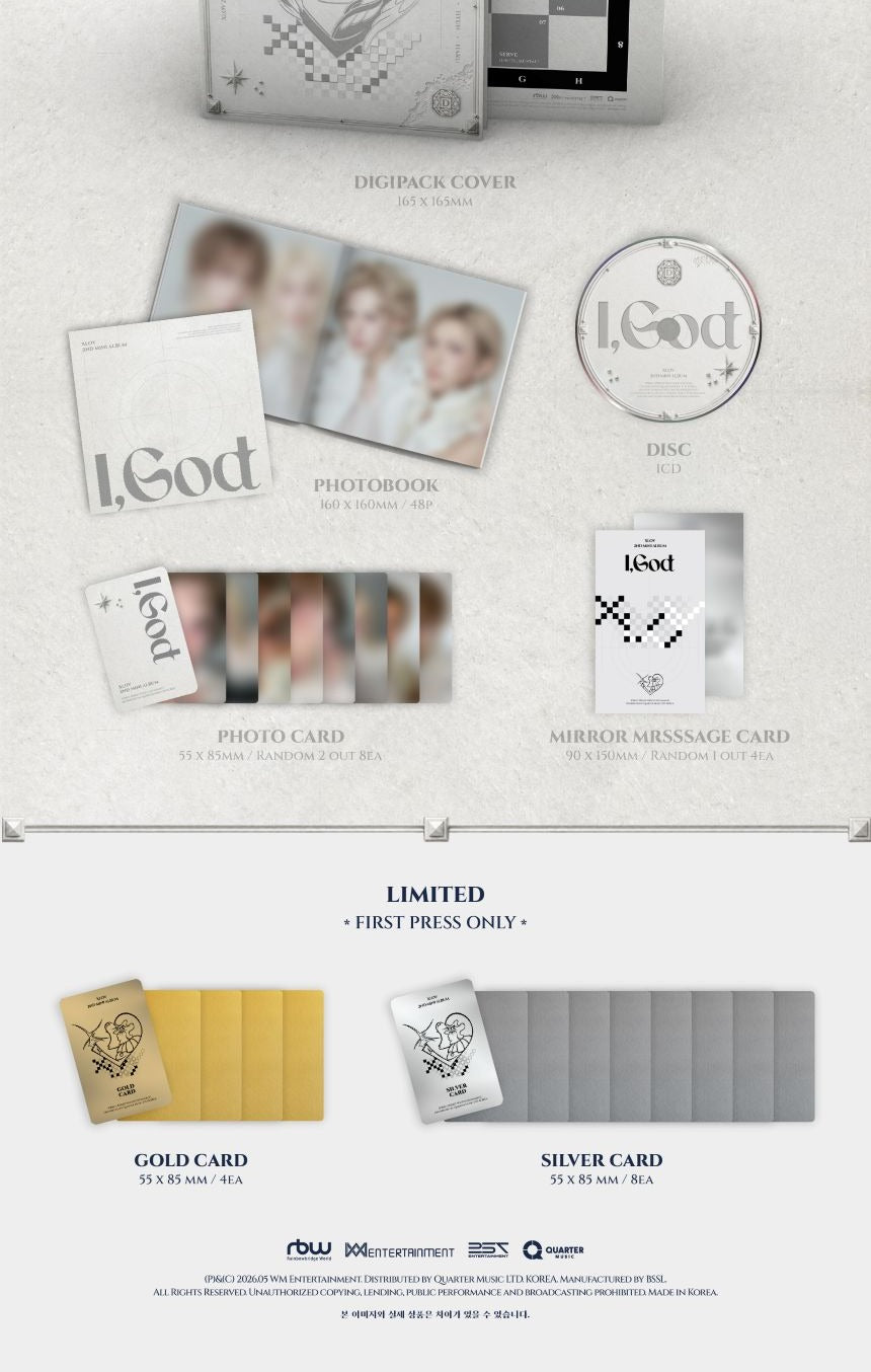 XLOV - 2nd Mini Album 'I, God' (Standard ver.)