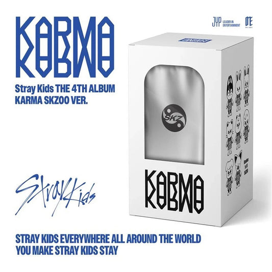 [PRE-ORDER] STRAY KIDS - 4th Full Album 'KARMA' (SKZOO ver.)(Random) + JYP SHOP POB