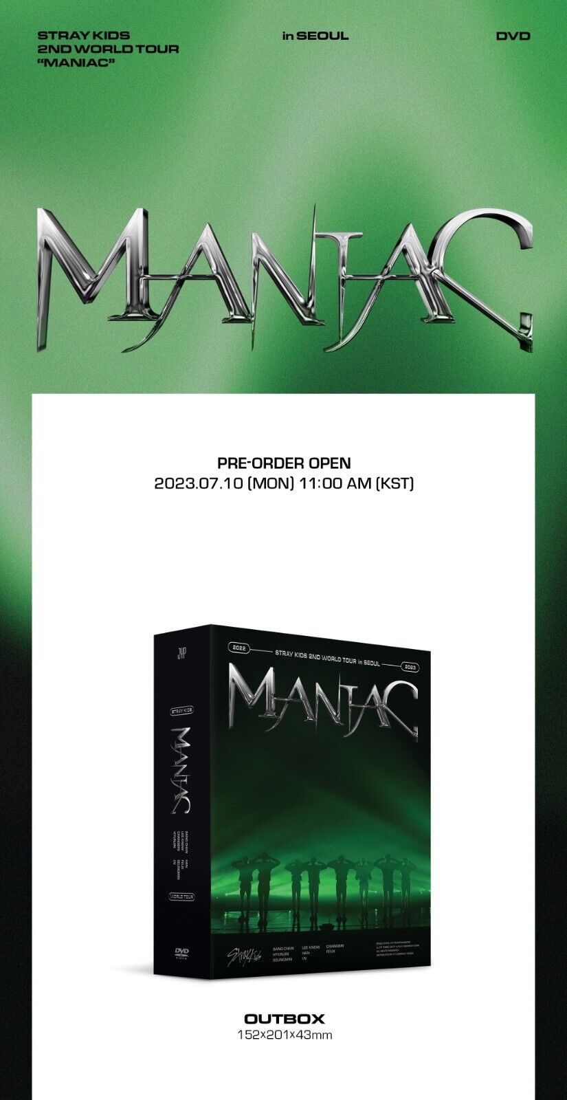Stray Kids - 2nd World Tour 'MANIAC' in SEOUL (DVD) + POB