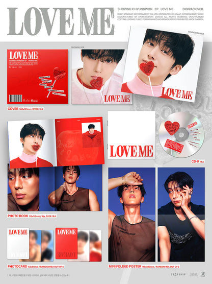 MONSTA X - SHOWNU X HYUNGWON - EP 'LOVE ME' (DIGIPACK Ver.)