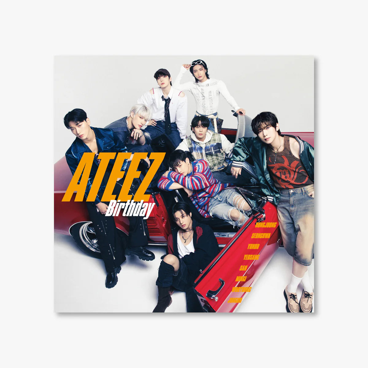 ATEEZ 에이티즈 - 4th Japanese Single 'BIRTHDAY' (Regular Edition) + POB Group Photocard