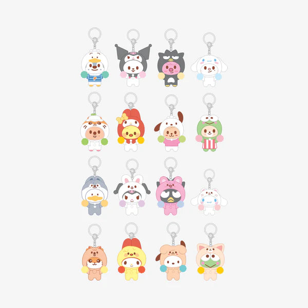 [PRE-ORDER] STRAY KIDS - SKZOO X SANRIO CHARACTERS MD - Secret Flocked Figure Keyring (Cheer Up ver.) (RANDOM)