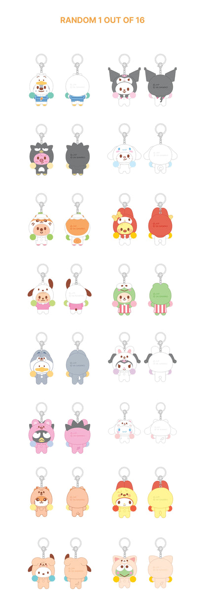 [PRE-ORDER] STRAY KIDS - SKZOO X SANRIO CHARACTERS MD - Secret Flocked Figure Keyring (Cheer Up ver.) (RANDOM)