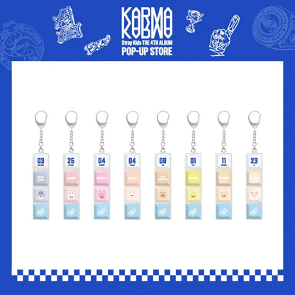 [PRE-ORDER] STRAY KIDS - 'KARMA' POP-UP MD - SKZOO KEYCAP KEYRING