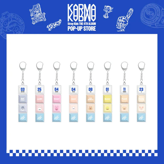 [PRE-ORDER] STRAY KIDS - 'KARMA' POP-UP MD - SKZOO KEYCAP KEYRING