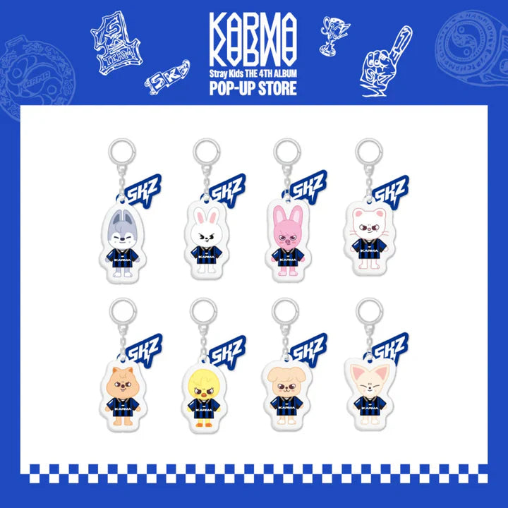 [PRE-ORDER] STRAY KIDS - 'KARMA' POP-UP MD - SKZOO YIN-YANG KEYRING