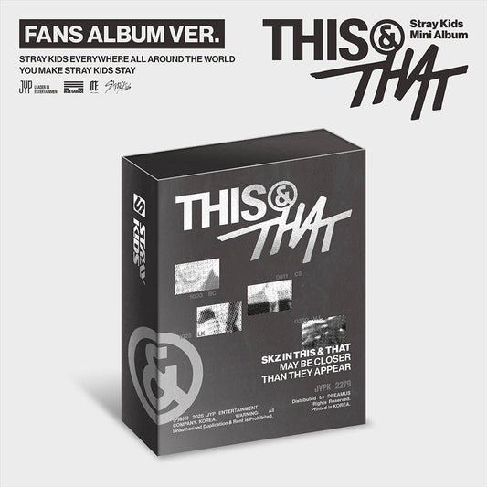 [PRE-ORDER] STRAY KIDS - 10th Mini Album 'THIS & THAT' (FANS ALBUM ver.) (PLATFORM) + FANS SHOP Photocard POB
