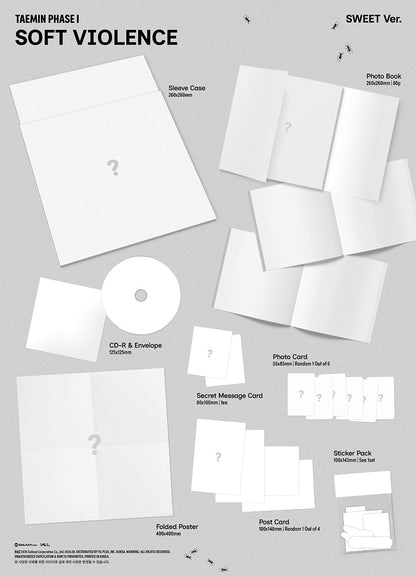 [PRE-ORDER] TAEMIN - 'PHASE 1 : Soft Violence' (Photobook ver.) + Apple Music Photocard POB