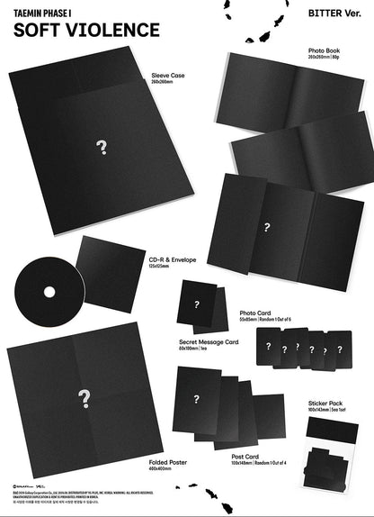 [PRE-ORDER] TAEMIN - 'PHASE 1 : Soft Violence' (Photobook ver.) + Apple Music Photocard POB