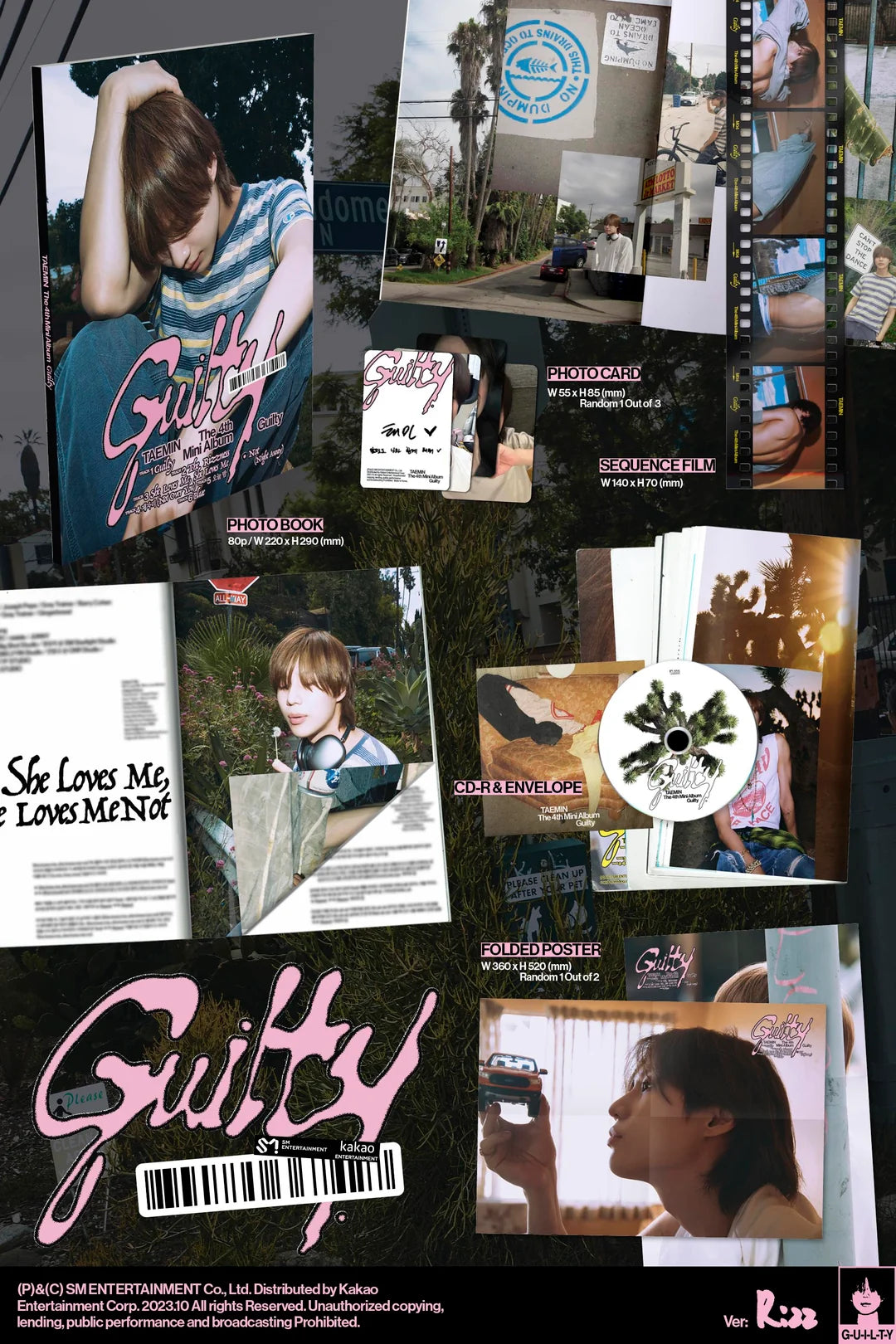 SHINee - TAEMIN - 4th Mini-Album 'Guilty' (Photobook Version)