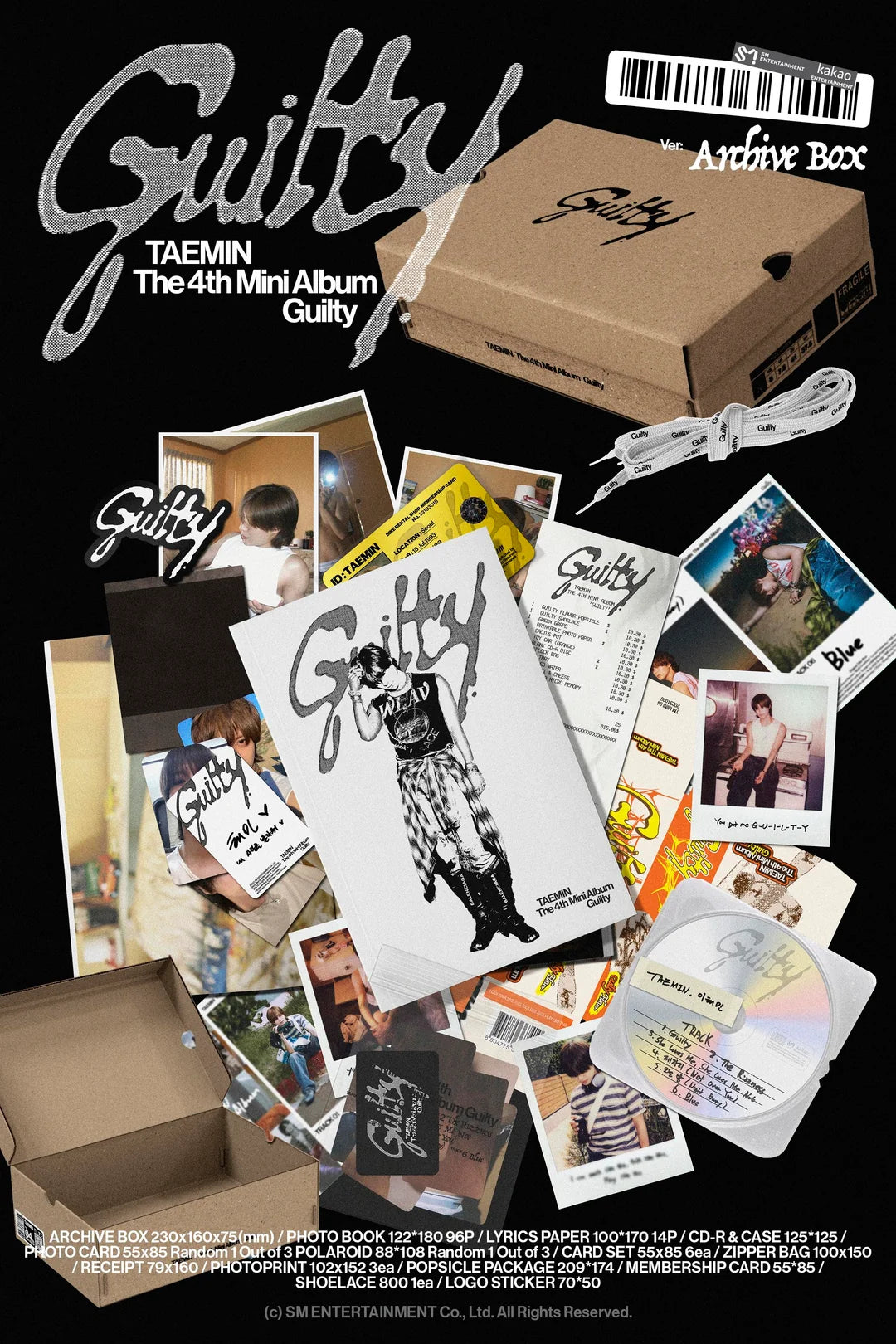SHINee - TAEMIN - 4th Mini-Album 'Guilty' (Archive Box Version)