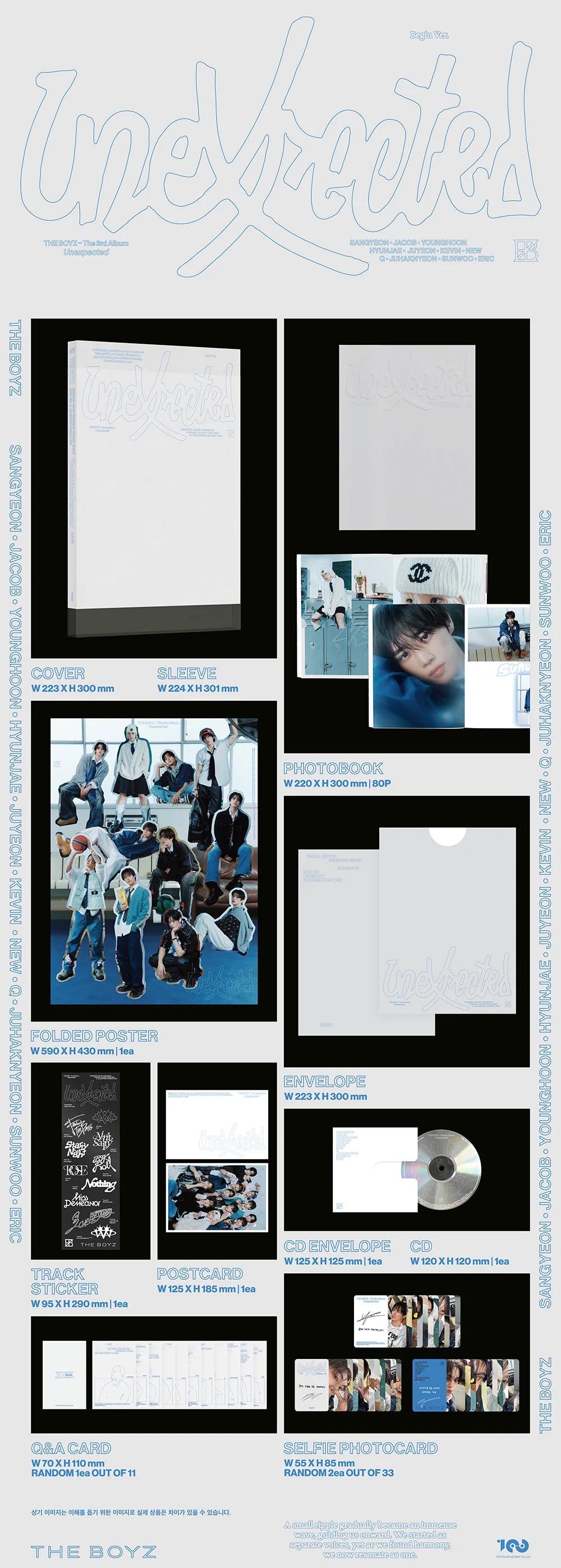 [FINAL SALE] THE BOYZ - 3rd Album 'Unexpected' (Photobook Ver.)