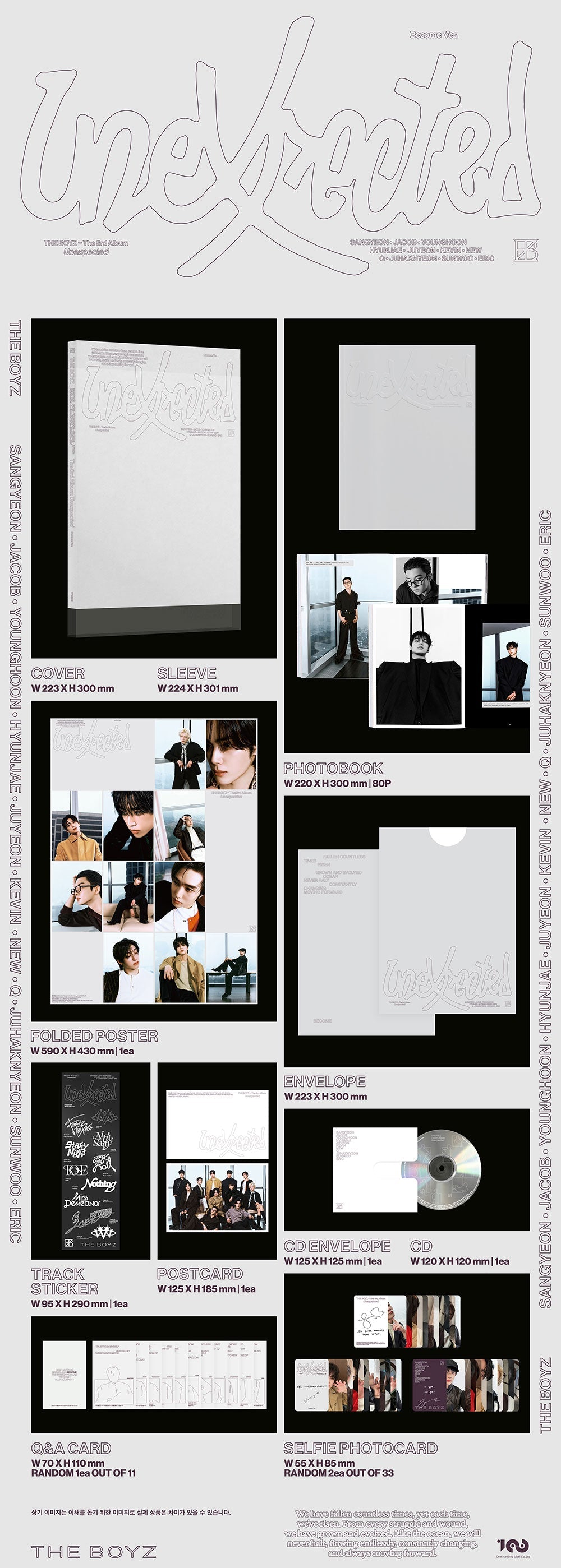 [FINAL SALE] THE BOYZ - 3rd Album 'Unexpected' (Photobook Ver.)
