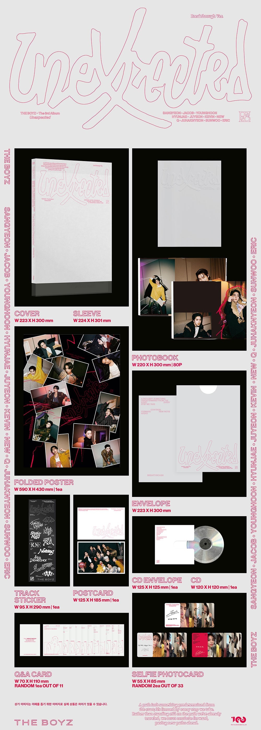 [FINAL SALE] THE BOYZ - 3rd Album 'Unexpected' (Photobook Ver.)