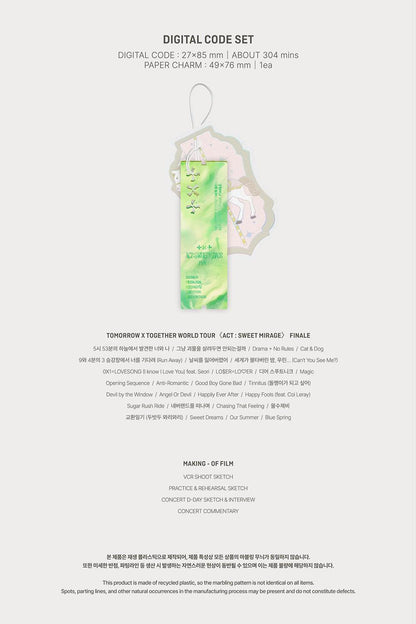 TXT - 'WORLD TOUR < ACT : SWEET MIRAGE > FINALE' (Digital Code Version) + POB Group Image Ticket