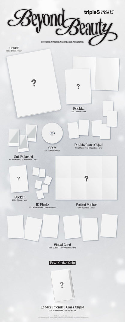 [PRE-ORDER] tripleS - msnz - 'Beyond Beauty' (Standard ver.) + Apple Music Photocard POB