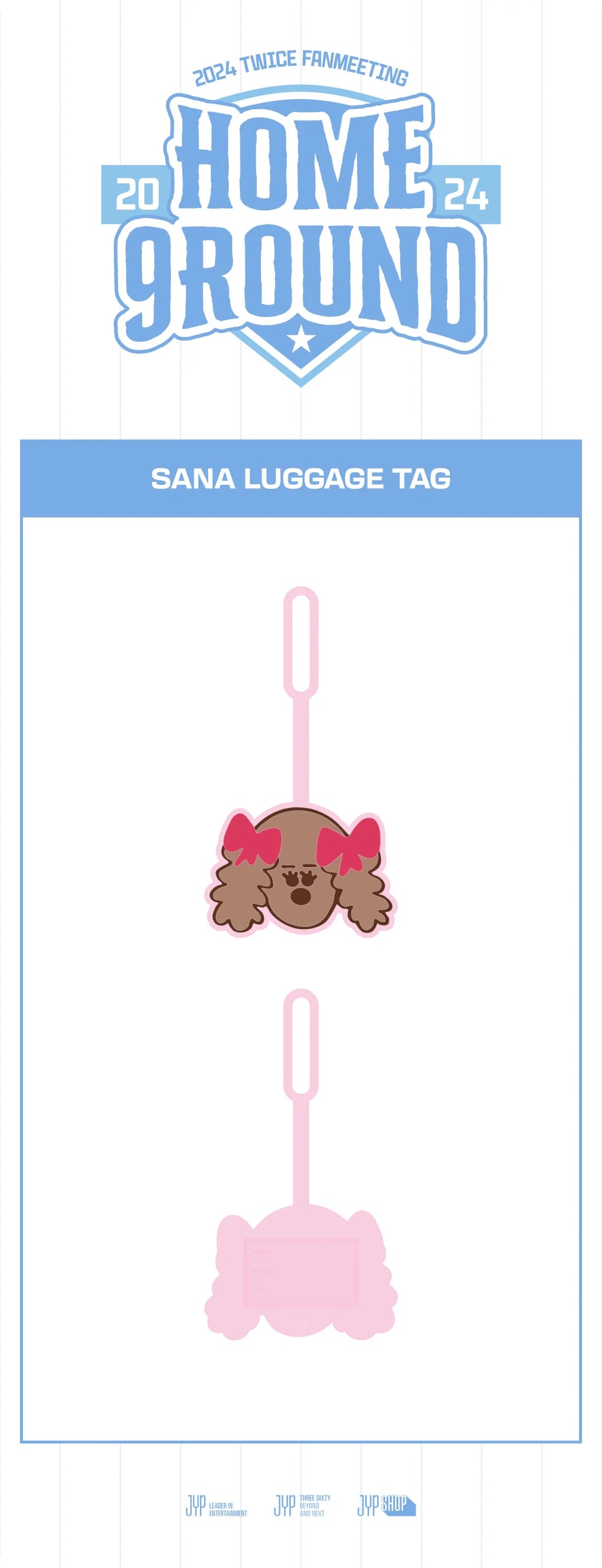 TWICE - 2024 'HOME 9ROUND' Official Fanmeet MD - SANA Luggage Tag