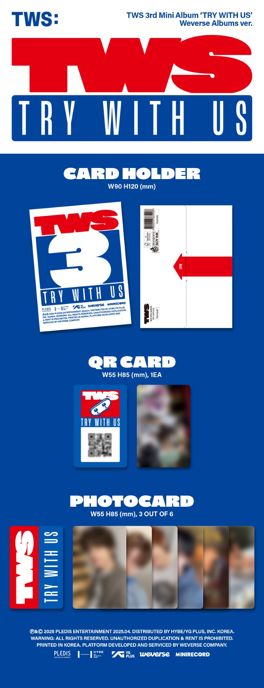 TWS - 3rd Mini-Album 'TRY WITH US' (Weverse Version)