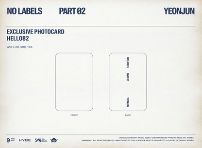 [PRE-ORDER] TXT - YEONJUN - 'NO LABELS: PART 02' (Photobook ver.) (hello82 Exclusive)
