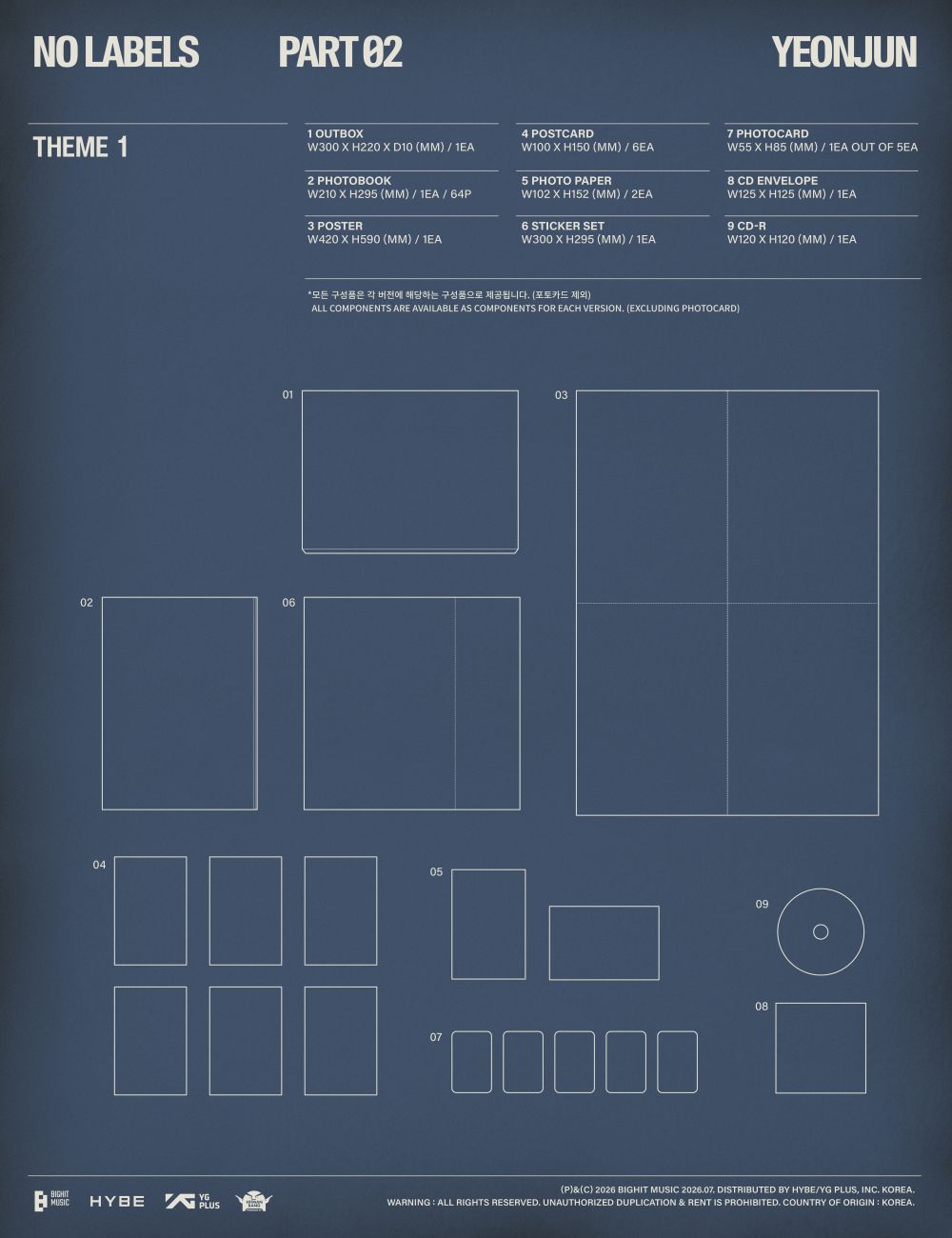 [PRE-ORDER] TXT - YEONJUN - 'NO LABELS: PART 02' (Photobook ver.) (hello82 Exclusive)