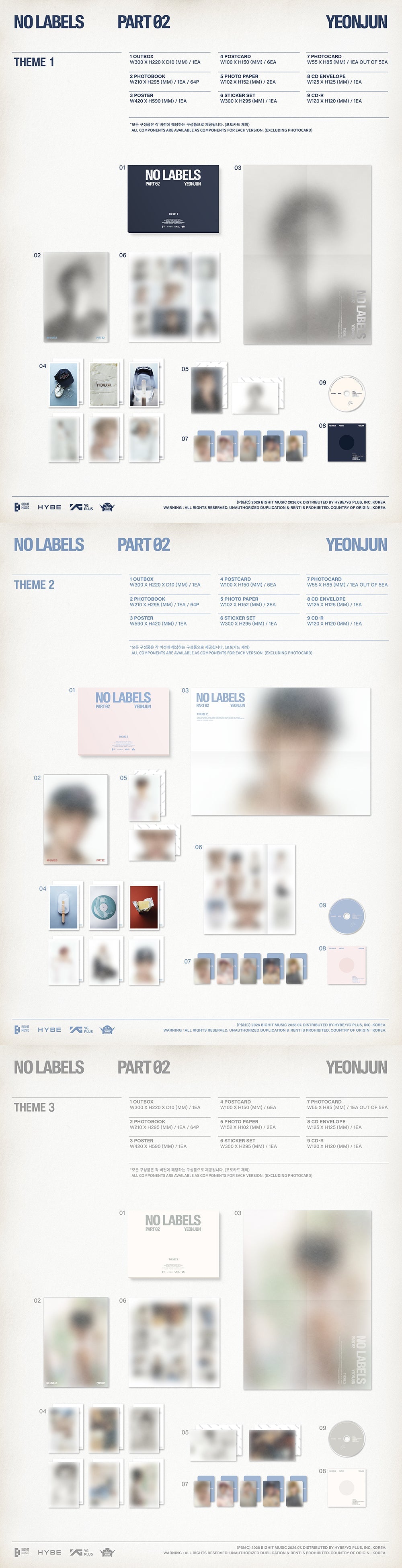 TXT - YEONJUN - 'NO LABELS: PART 02' (Photobook ver.) + MAKESTAR Photocard POB