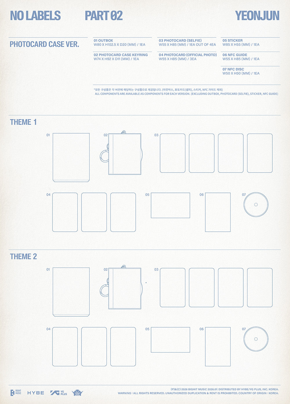 [PRE-ORDER] TXT - YEONJUN - 'NO LABELS: PART 02' (Photocard Case ver.) (U.S. version)