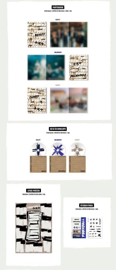 TXT - Mini-Album 'The Name Chapter: FREEFALL' + KTown4U Photocard POB
