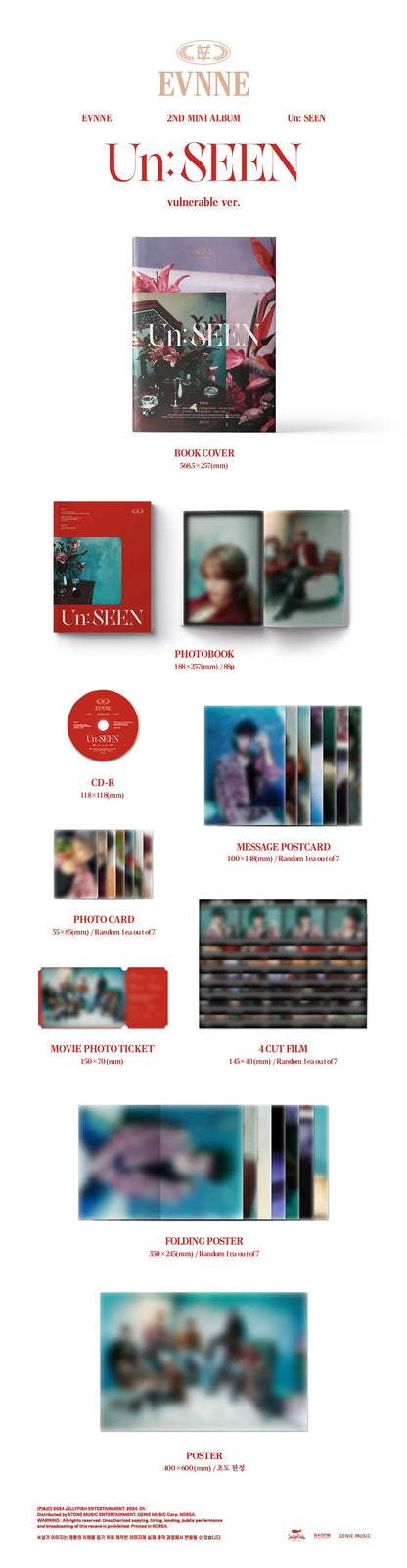 EVNNE - 2nd Mini-Album 'Un:SEEN' (Korean Version)