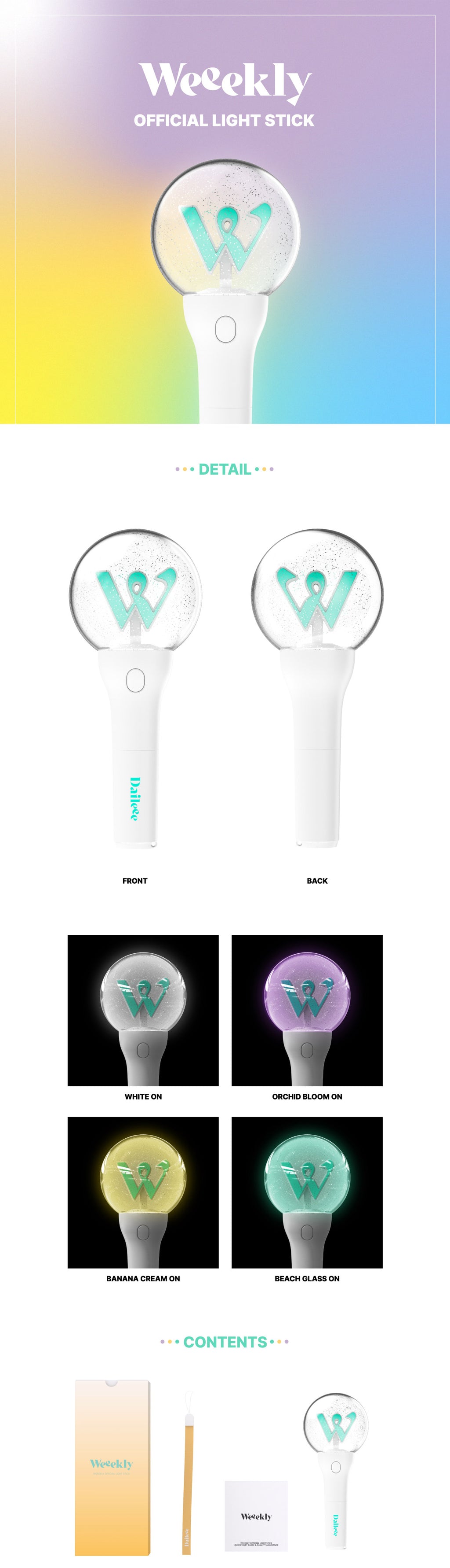[FINAL SALE] Weeekly - Official Lightstick + Photocard Set