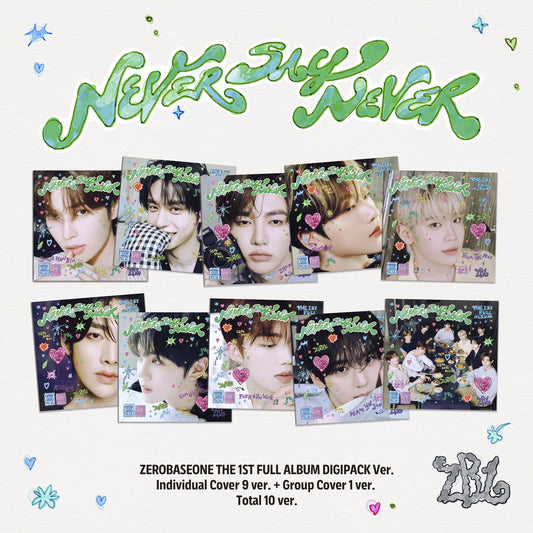 [PRE-ORDER] ZEROBASEONE - 1st Full Album 'Never Say Never' (Digipack ver.) + Apple Music Photocard POB