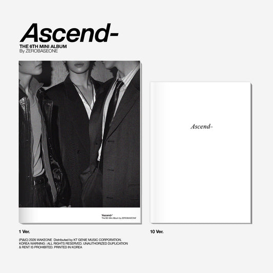 ZEROBASEONE - 6th Mini Album 'Ascend-' (Photobook Ver.) + Apple Music POB
