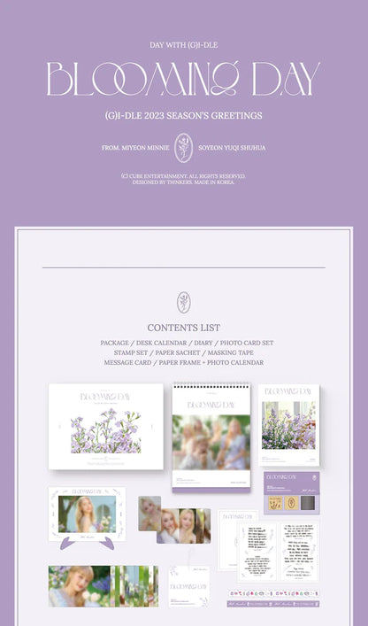 (G)I-DLE - 2023 SEASONS GREETINGS 'BLOOMING DAY'