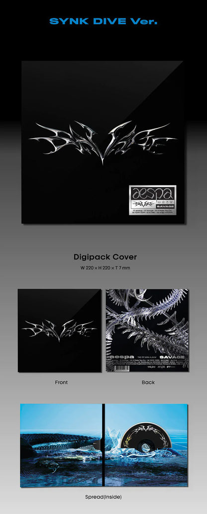 aespa - The 1st Mini-Album 'SAVAGE' (SYNK DIVE Digipack Version)