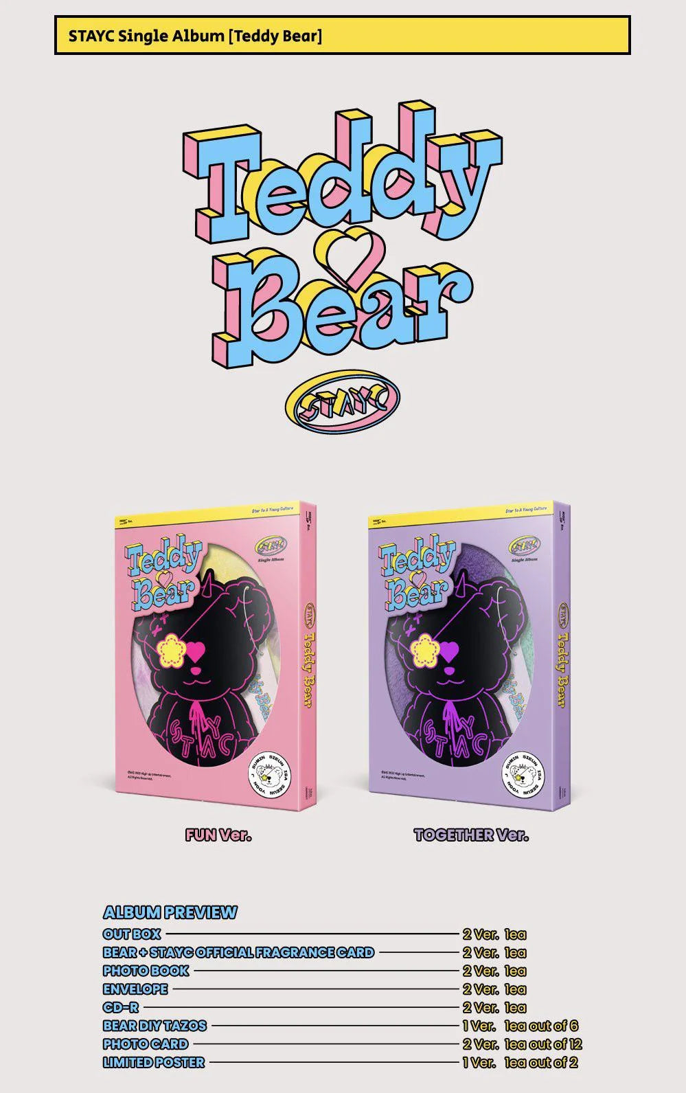 STAYC - 4th Single Album 'Teddy Bear'