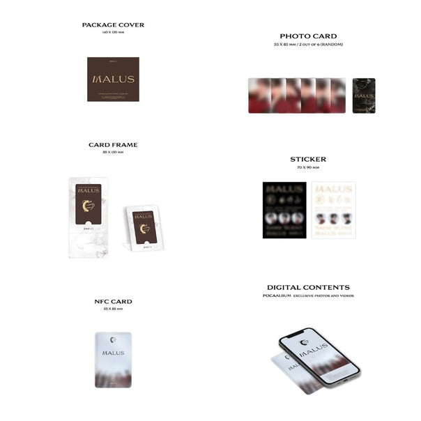 ONEUS - 8th Mini-Album 'MALUS' (POCA Version) + Apple Music POB Photocard