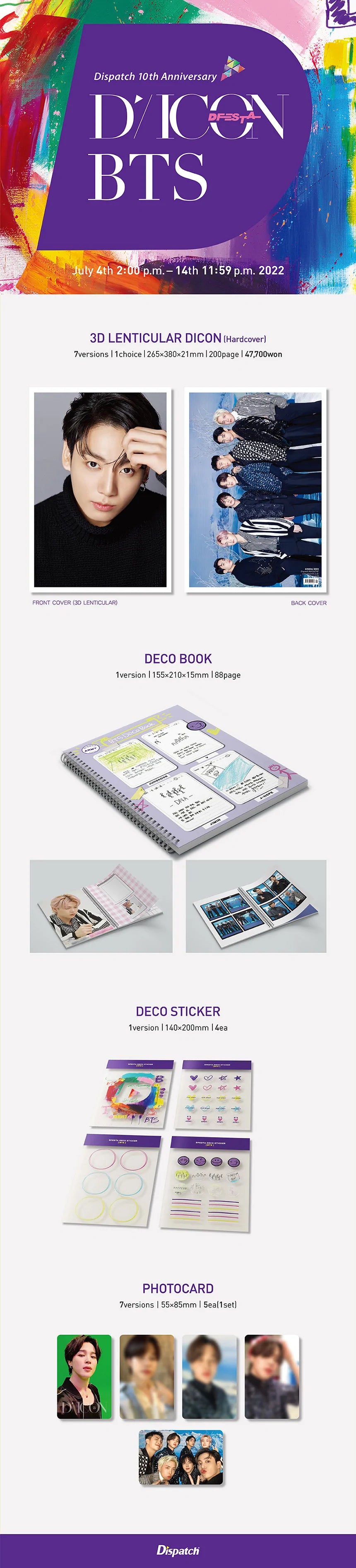 [IN-STORE PICKUP ONLY] BTS - DICON D'FESTA 10th Anniversary Photobook