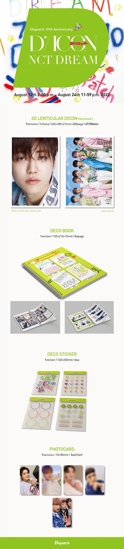 [IN-STORE PICKUP ONLY] NCT DREAM - DICON D'FESTA 10th Anniversary Photobook