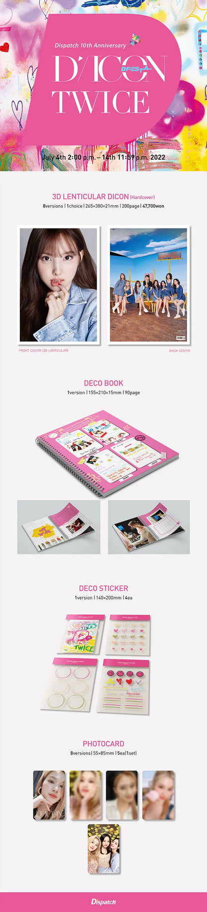 [IN-STORE PICKUP ONLY] TWICE - DICON D'FESTA 10th Anniversary Photobook