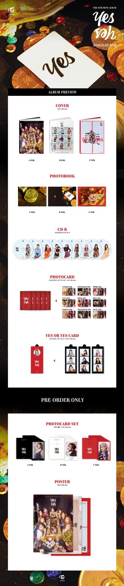 TWICE 트와이스 - 6th Mini-Album 'YES or YES'