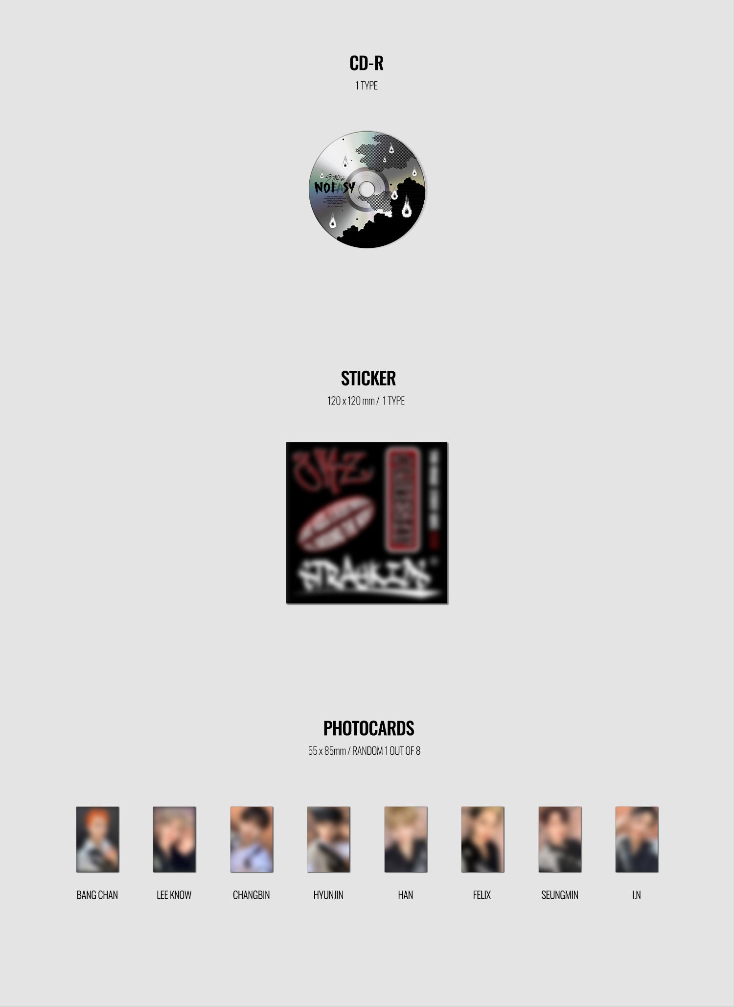 Stray Kids - 2nd Full Album ‘NOEASY' (Jewel Case Version)